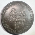 1811 Uk Great Britain Somerset 1 Penny Conder Token  Bristol B b Copper Co  Vf
