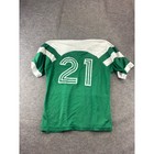 Vintage Erima Highland Football Club Soccer Jersey Green White Number 21 Medium