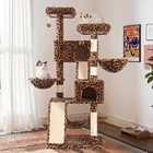 65in Multi-level Cat Tree Tower Condo For Indoor Kitties - Plush Perches  Scratc