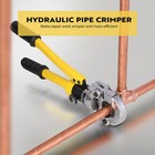 Copper Tube Fittings Hydraulic Pipe Crimping Tool With 1 2   3 4  And 1  Die Set