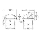 Ritchie Compass  Flush Mount  3 75  Dial  Black Hf-742