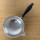 Sheridan Silverplate Silver Plated Sauce Boat   Server W  Wooden Handle
