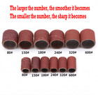 100pcs Sanding Band Drum Sleeves Sandpaper Ring Mandrels Sandpaper Rotary Tool