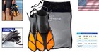 Travel-friendly Snorkeling Fins With Soft Foot Pocket - Unisex Adult Design