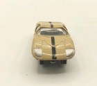Vintage Aurora  Ford Gt40 T-jet Ho Scale Slot Car Beige Black Stripe