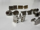 Lot Of 8 Vintage Gold   Silver Tone Cuff Links Cufflinks Many Brands