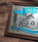 Heilemans Old Style Lager Beer 1981 Vintage Bar Mirror Heileman Brewing Co