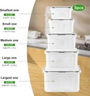 5 Pcs Large Fruit Containers For Fridge