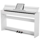 White 88keys Fully Weighted Digital Piano Graded Hammer Action Keyboards W bench