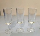 7x Vintage Stemmed Shot  Cordial Glasses  4 Shot   3 Double Shot Glasses