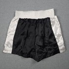 Vintage Everlast Boxing Shorts Men Large Black White 90s Satin Fighting Training