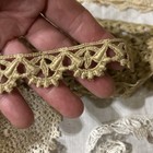 Antique Victorian European Lace Embroidery Needle Lace Collar  Trim Lot Of 14