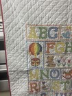 Cross Stitch Baby Alphabet Crib Quilt   Blanket completed Cross Stitch-38    X 54   