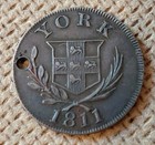 Silver Trade Token Cattle   Barber York 1811 Ef Silver