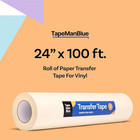 Transfer Tape For Vinyl  24 Inch X 100 Feet  Paper With Layflat Adhesive