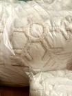 New Pottery Barn Snowflake F q Quilt   2 Standard Snowflake Quilted Shams