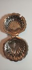 Vintage Leonard Silver Plated Hinged Clam Shell Caviar Butter Dish Hong Kong