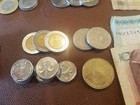 Middle Eastern Currency Lot  Coins And Banknotes  Totals In Description 