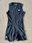Sugoi Triathlon Suit Size S Black Sleeveless Padded Shorts