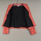 Yak Magic Silk Jacket Womens L Orange Embroidered Beaded Open Front Nepal Art