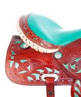 Western Barrel Leather Horse Saddle  Hand Carved Western Saddle 10 To 17