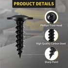 Truss Head Wood Screws  8 X 3 4 Inch  125pcs  Fixlink Self Tapping Screws