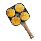 4 Holes Egg Fry Pan Pancake Maker Non-stick Egg Burger Pan With Handle