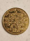 Vintage 1912-1962 Girl Scouts Of The Usa 50th Anniversary Coin Token  Gold Tone