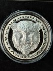 2019 Sierra Leone Big 5 Leopard  20 2 Oz Silver High Relief With Display Case