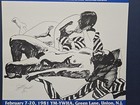 Joe Stefanelli 1921-2017 Signed Vintage Exhibition Poster Abstract Expressionist