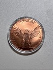 Usa Colorized Eagle Flag 1 Avdp Oz  999 Fine Copper Round Bullion Coin