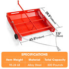 Horse Manure Scoop 2-in-1 Tow Behind Manure Collector   Horse Paddock Cleaner