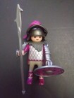 Vintage Playmobil Figure Silver Purple Knight Castle Medieval Armor Royal