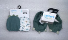 Carter s Child Of Mine Baby Boy Infant Dinosaur Dino 2 Mittens   Slipper Newborn