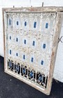 Antique Wrought Iron Door Window Grate Gate Fence Art Panel - 39-1 2    X 32   