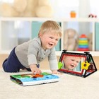 Dr rapeti Tummy Time Floor Mirror For Baby Infant Toddler Kids Black And White H