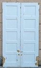 2 Pairs Avail 30 x59  Antique Old Solid Wood Wooden Cabinet Pantry Door 5 Panels