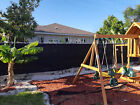 6  X 50  Black Fence Privacy Screen  Backyard Fabric Mesh Tarp Garden Windscreen