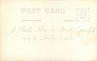 C1930 Rppc Portrait Young Couple On Lawn W Baby Sitting On Their Great Dane Dog