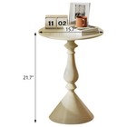Side Table Metal Coffee End Table Accent Bedside Nightstand For Living Room