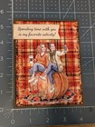 Women Sitting On Pumpkin With Coffee Fall Birthday Friendship Card Kit 