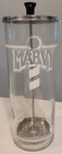 Marvy Barber Shop No 4 Disinfectant   Germicide Sanitizer Glass Jar Vintage