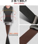  Mens Ratchet Belt Reversible web Nylon 30 -36 waist Adjustable Black brown1876