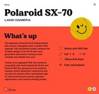 Polaroid Sx-70 Land Camera Folding Slr Instant Film Camera Vintage 70s Polaroid