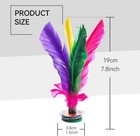 5 Pack Kick Shuttlecock 7 5 Inch Chinese Jianzi Foot Feather Sports Toy Indoor