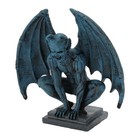 Gargoyle Statue Lifelike Devil Gargoyle Statue  Wear Resin Gothic Sculpture O   