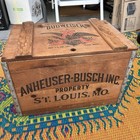 Vintage Budweiser Anheuser Busch Wooden Beer Crate Box 1876 Nice Shape