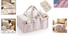 Baby Diaper Caddy  Stripe Diaper Caddy Storage Organizer  Stylish Large Tote    