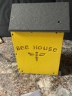 Jc   s Wildlife Mason Bee House Yellow Composite Board Poly Lumber   Pine Rot-free