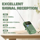 Xhdata D221 Noaa Weather Radio Portable Am Fm Shortwave Receiver Battery Powered
